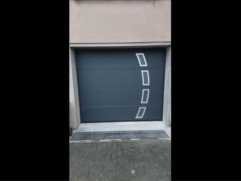 porte de garage sectionnelle motorisée alsace